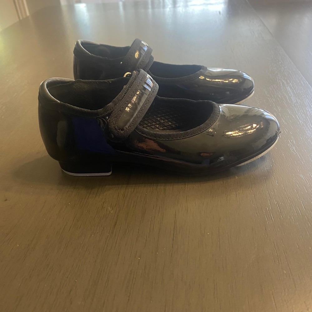 Freestyle by Danskin Kids Black Patent Mary Jane Tap Shoes Size 10
